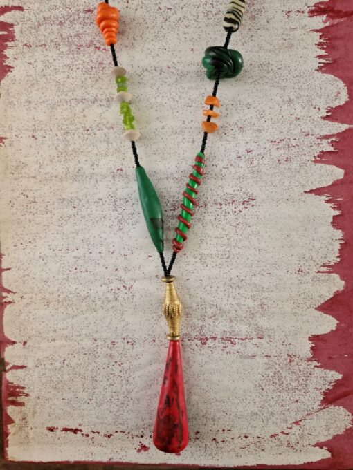 Green, Red & Orange Necklace