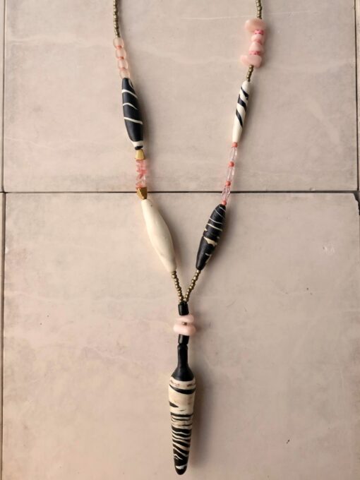 Pink, White & Black Necklace - Image 3