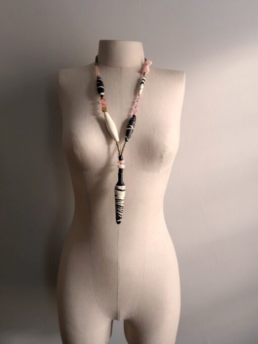 Pink, White & Black Necklace - Image 2