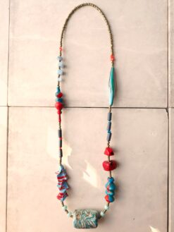 Blue & Red Necklace