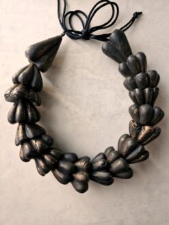 Adjustable Black with Gold Sheen Necklace