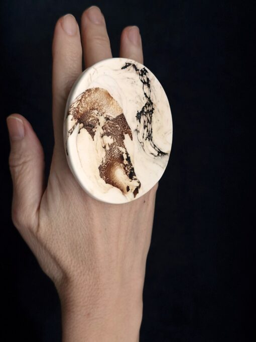Vegan Ivory Ring Size 9.5
