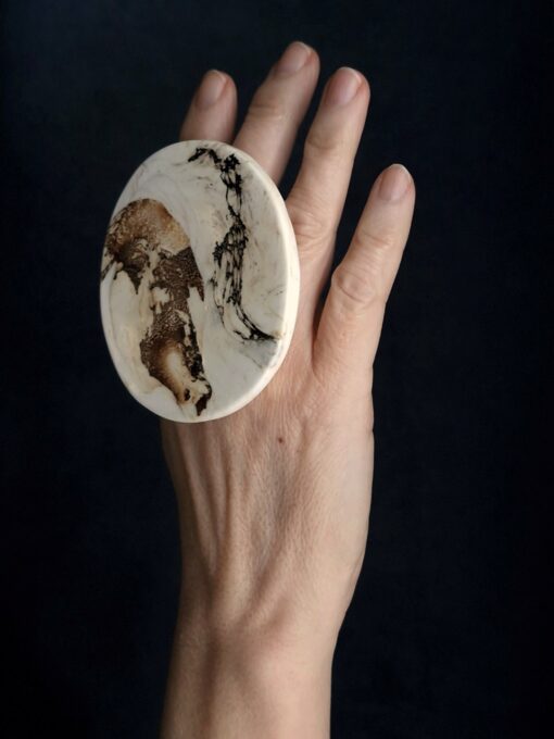 Vegan Ivory Ring Size 9.5 - Image 3