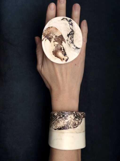 Vegan Ivory Ring Size 9.5 - Image 5