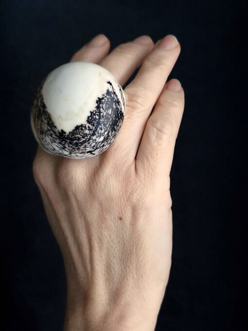 Vegan Ivory Ring Size 7.5