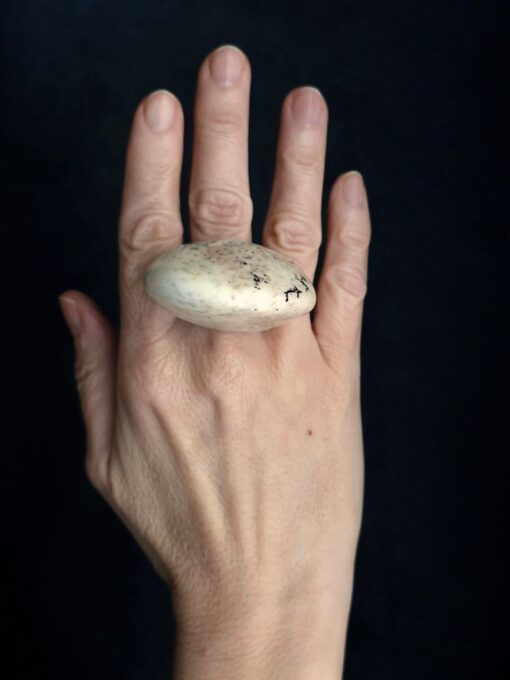 Vegan Ivory Ring Size 9 - Image 3