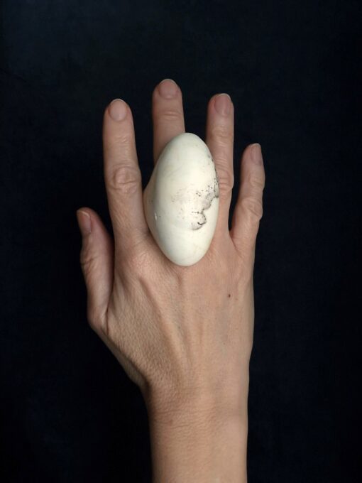 Vegan Ivory Ring Size 7 - Image 3