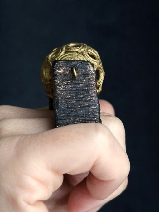 Brass Ball Double Finger Spin Ring - Size 7.5 - Image 6