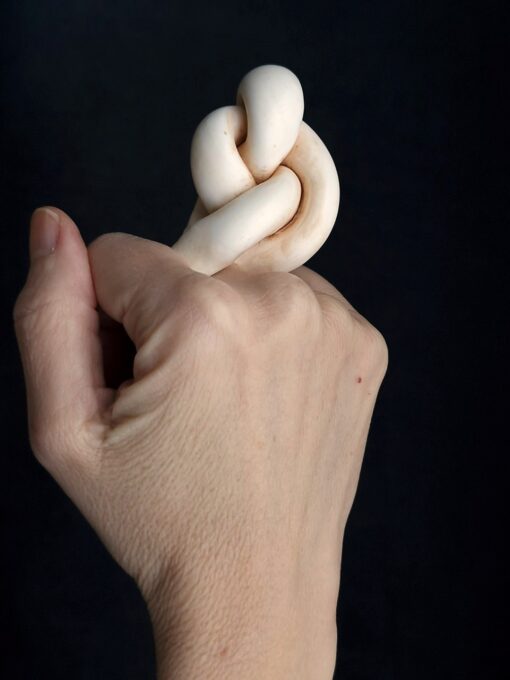 Vegan Ivory Sculptured Ring Size 7