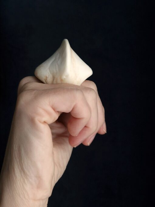 Vegan Ivory Sculptured Ring Size 7.5