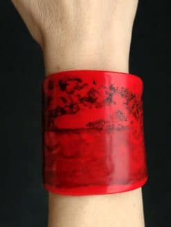 Red Statement Flat Cuff - Size M