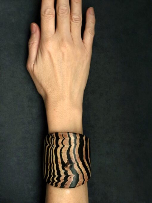 Brown & Black Flat Cuff - Size S - M - Image 2