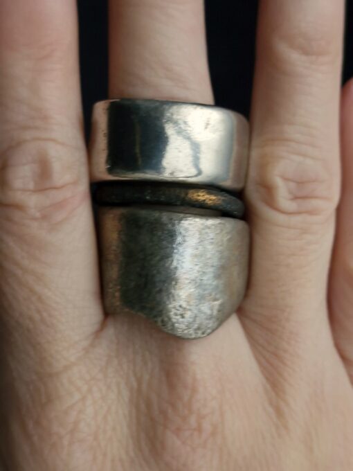 White Bronze Plated Alloy Rings (Set of 3) - Size 9 - Image 3
