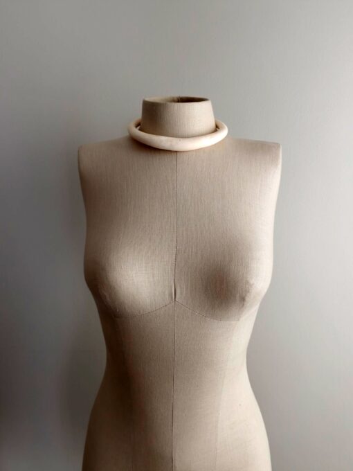 Vegan Ivory Collar Necklace - Size Medium - Image 2