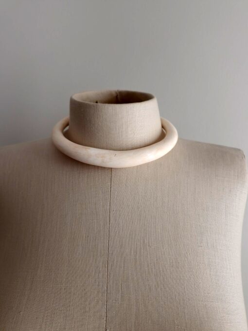 Vegan Ivory Collar Necklace - Size Medium - Image 3