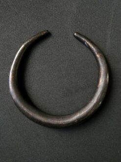 Black with Gold Sheen Collar Necklace - Size Medium