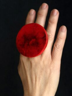 Red & Black Ring - Size 7