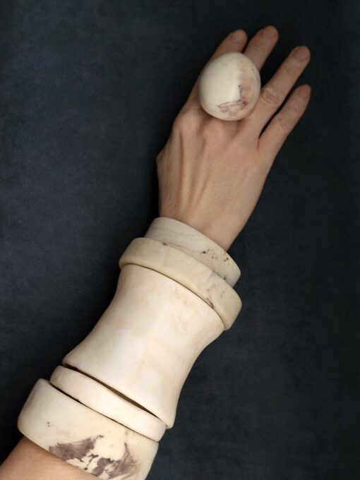 Vegan Ivory Ring - Size 8.5 - Image 4