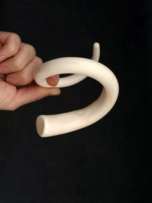 Vegan Ivory Snake Cuff - Size XL - Image 2