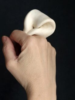 Vegan Ivory Sculptured Ring - Size 8