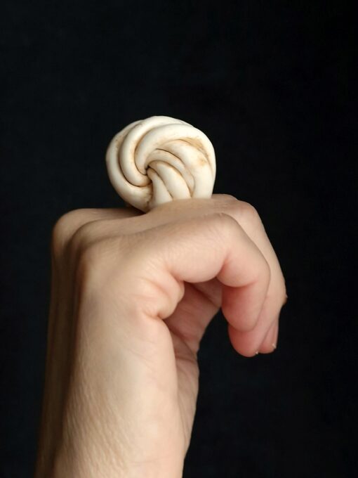 Vegan Ivory Sculptured Ring - Size 7.5 - Image 4