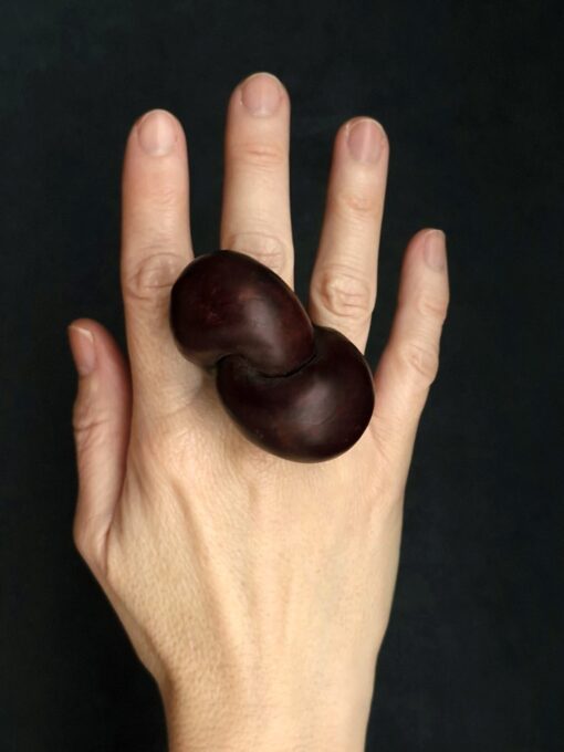 Brown Sculptured Ring - Size 7.5 - Image 3