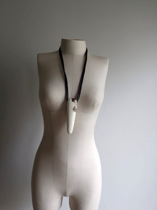 Vegan Ivory Pendant Necklace (Adjustable Length) - Image 2